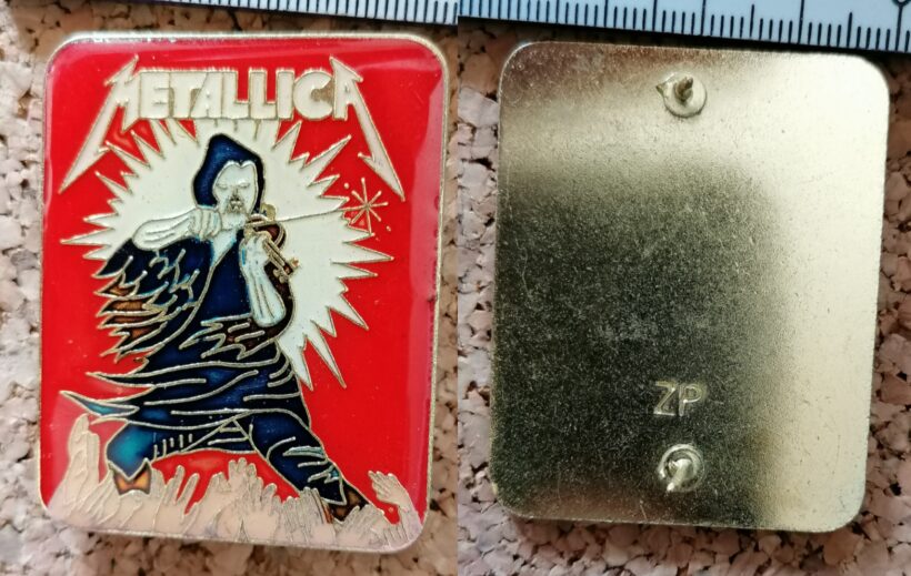 Second picture of Acting Like A Maniac Enamel Pin - Oversized