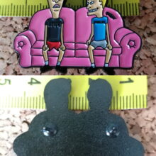 Second picture of Beavis & Butthead On A Couch Enamel Pin