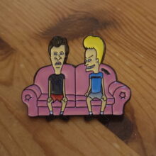 Third picture of Beavis & Butthead On A Couch Enamel Pin