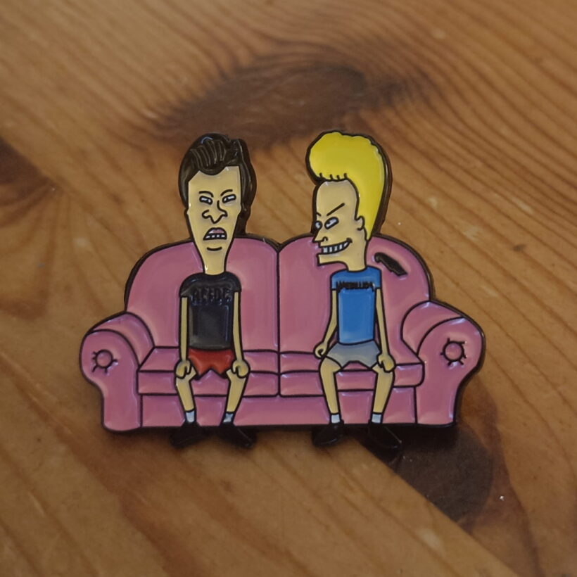 Third picture of Beavis & Butthead On A Couch Enamel Pin