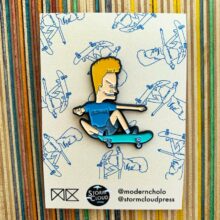 Packaging of Beavis Enamel Pin