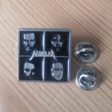 Black Album Four Faces Enamel Pin Black Album Four Faces Enamel Pin