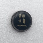 Black Album Four Faces Offset Printed Pin
