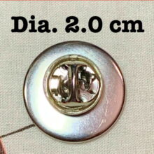 Back of Black Album Four Faces Offset Printed Pin