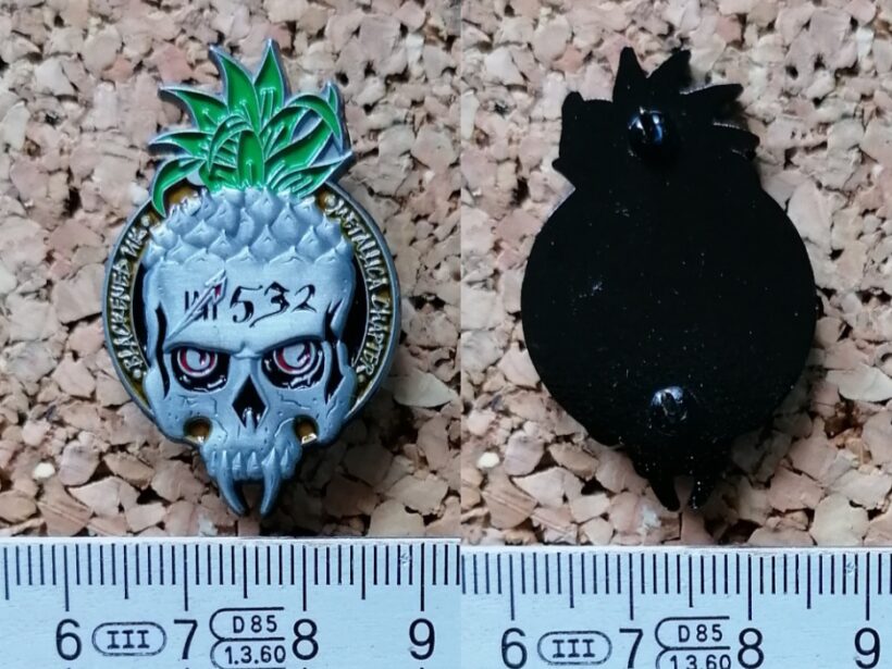 Second picture of Blackened Chapter Enamel Pin