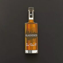 Bottle Of Blackened Enamel Pin