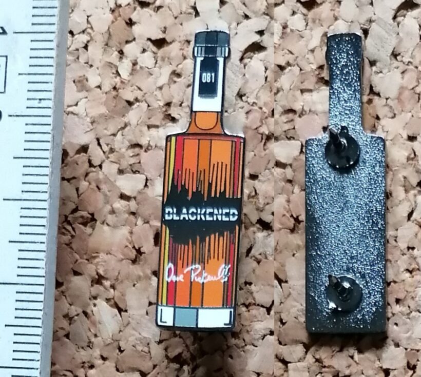Second picture of Bottle Of Blackened Enamel Pin