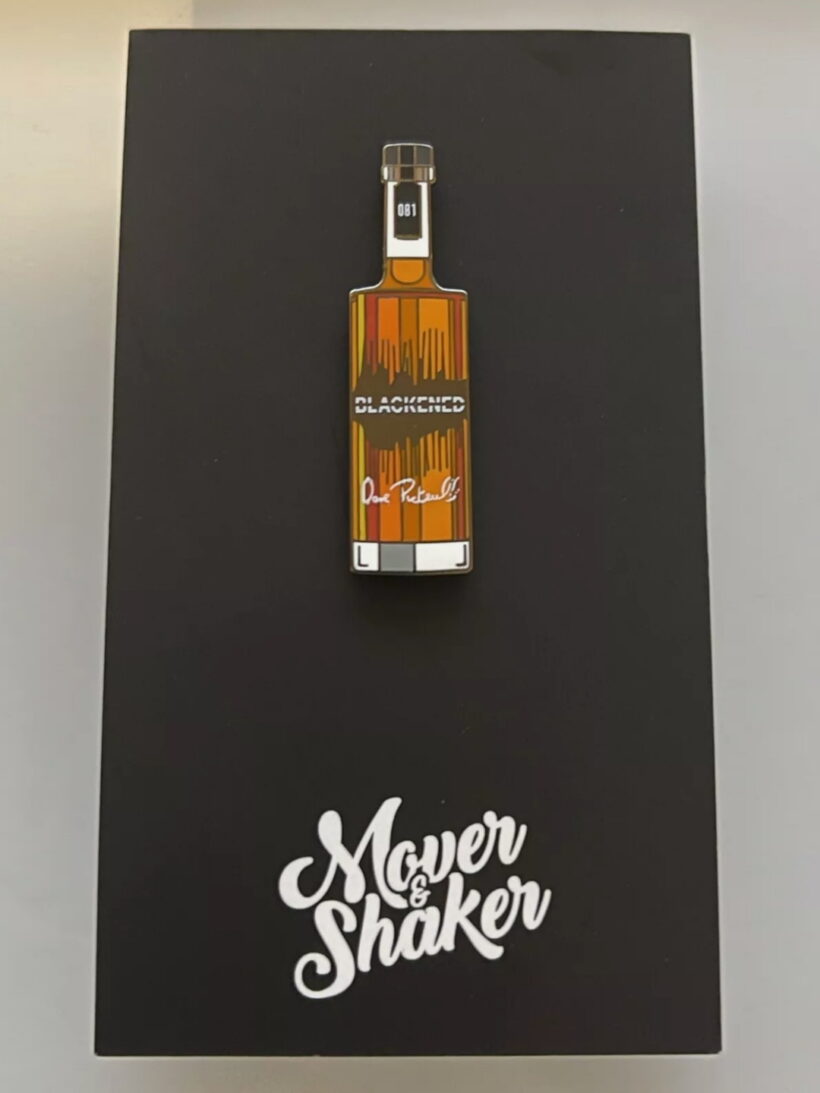 Packaging of Bottle Of Blackened Enamel Pin