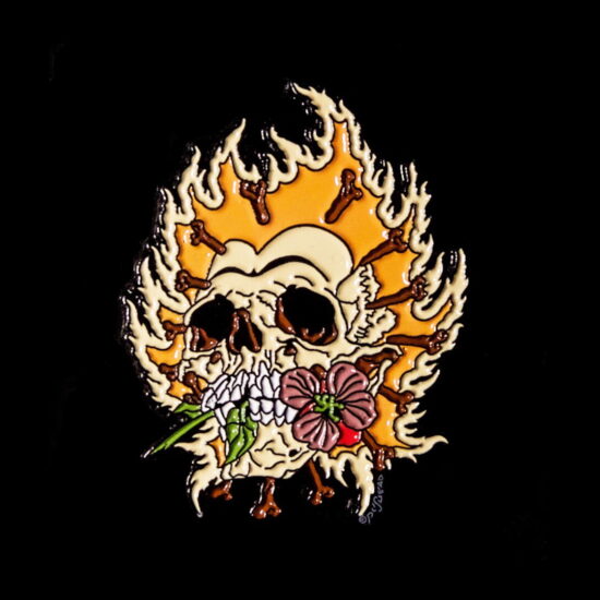 Burning Flower Enamel Pin