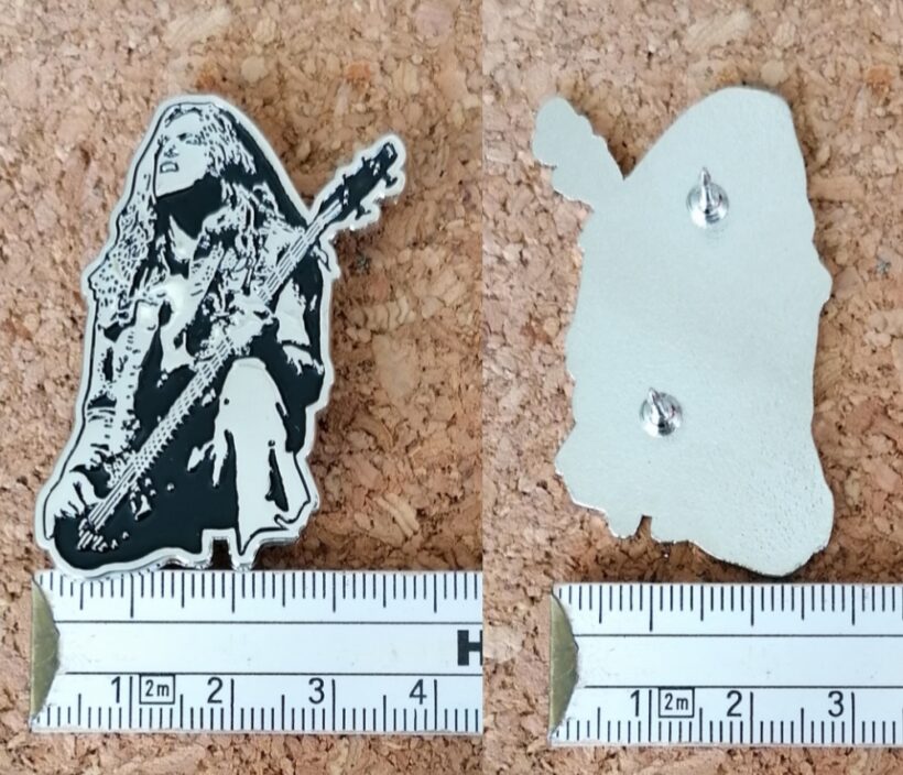 Second picture of X Second picture of Cliff Burton Enamel Pin