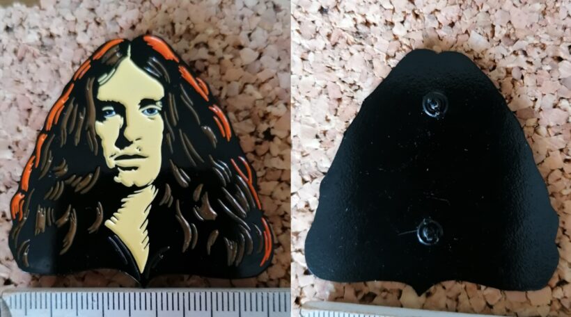 Second picture of Cliff Burton "Orion" Enamel Pin