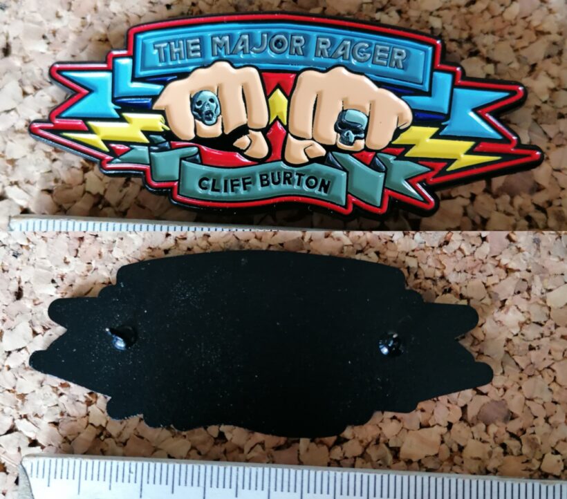 Second picture of X Second picture of Cliff Burton - The Major Rager Enamel Pin