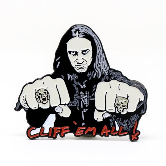Cliff 'Em All Enamel Pin