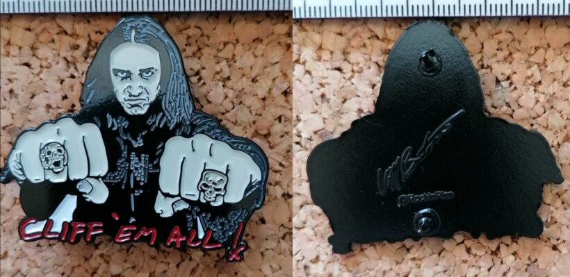 Second picture of X Second picture of Cliff 'Em All Enamel Pin