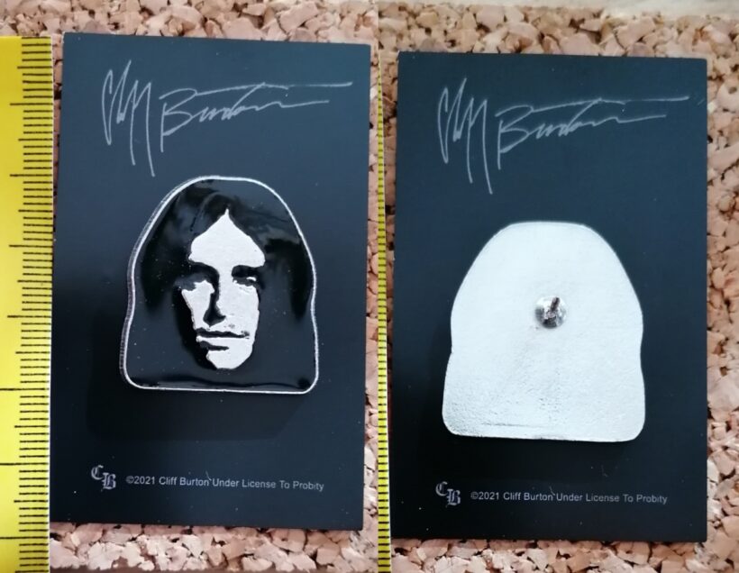 Second picture of Cliff Burton' s Face Enamel Pin