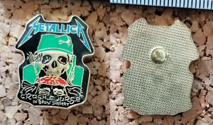 Second picture of Crash Course In Brain Surgery Enamel Pin