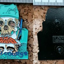 Second picture of Crash Course In Brain Surgery Enamel Pin