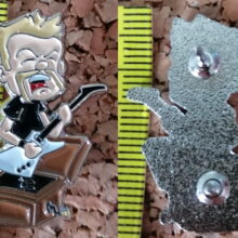 Second picture of X Second picture of Crene Papa Het Out Of The Box Enamel Pin