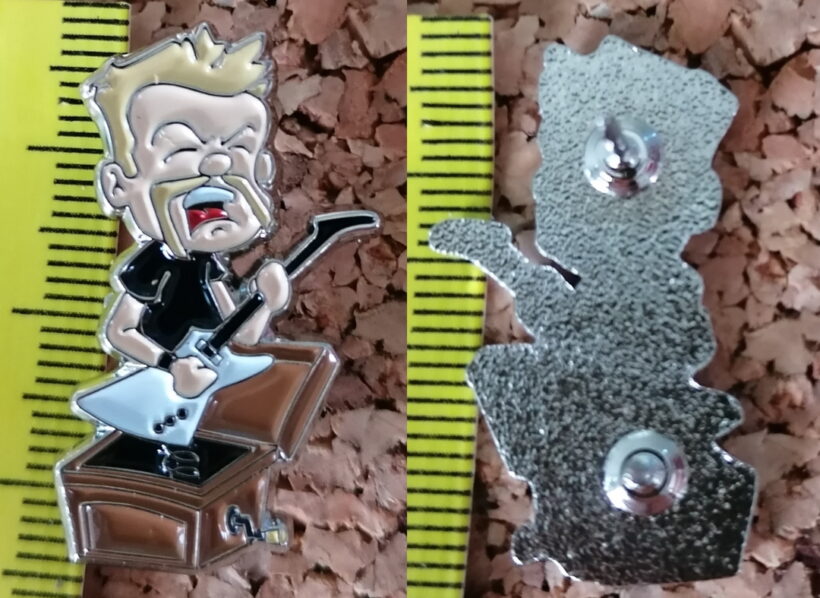 Second picture of X Second picture of Crene Papa Het Out Of The Box Enamel Pin