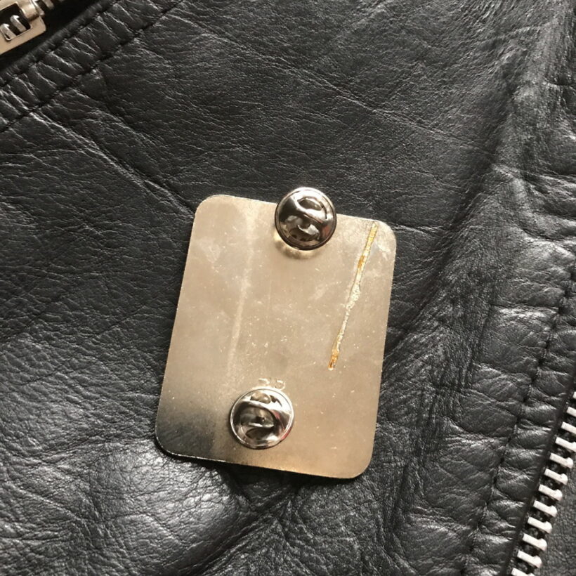 Back of Damage Inc. Enamel Pin - Oversized Back of Damage Inc. Enamel Pin - Oversized