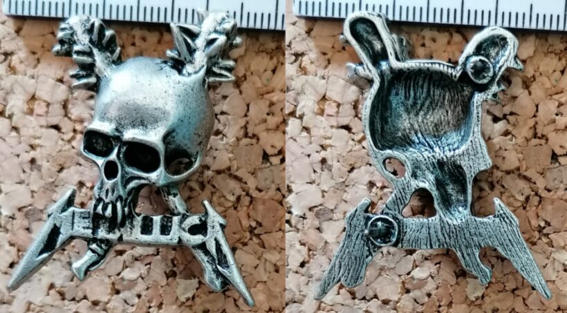 Second picture of Damage Inc. Pewter Pin