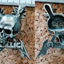Second picture of X Second picture of Damage Inc. Pewter Pin