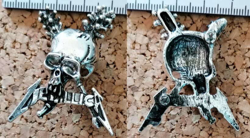 Second picture of Damage Inc. Pewter Pin