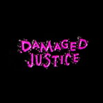 Damaged Justice Lettering Enamel Pin