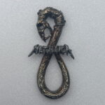 Don't Tread On Me Pewter Pin Brass Body & Silver Logo