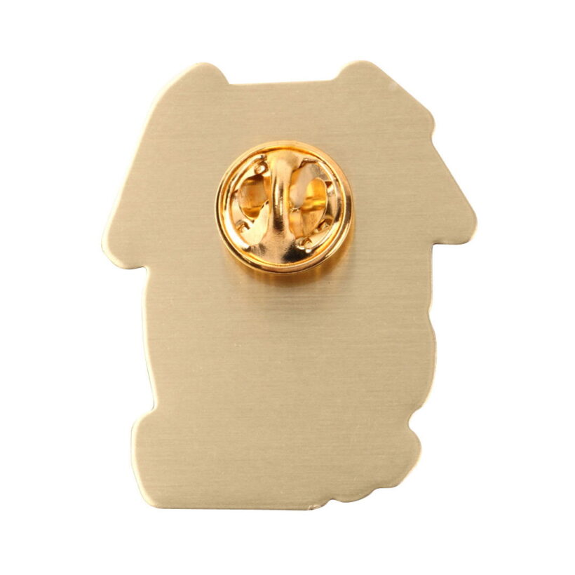 Back of Doris Offset Printed Pin Back of Doris Offset Printed Pin