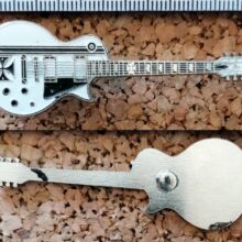 Second picture of X Second picture of ESP "Iron Cross" Guitar Enamel Pin