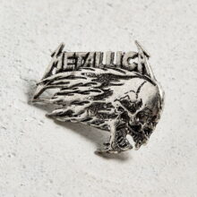 Flaming Skull Pewter Pin Flaming Skull Pewter Pin