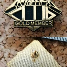 Second picture of Gold Member Enamel Pin