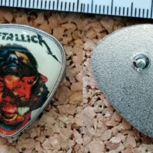 Second picture of X Second picture of Hardwired Artwork Guitar Pick Offset Printed Pin