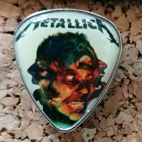 Hardwired Artwork Guitar Pick Offset Printed Pin