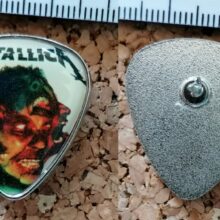 Second picture of X Second picture of Hardwired Artwork Guitar Pick Offset Printed Pin