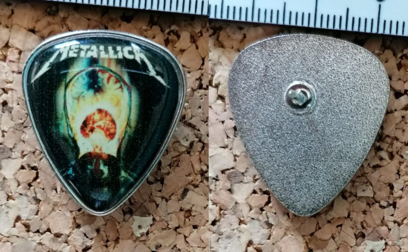 Second picture of Hardwired Exploded Guitar Guitar Pick Offset Printed Pin