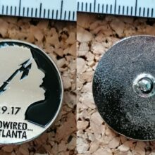 Second picture of Hardwired In Atlanta Enamel Pin