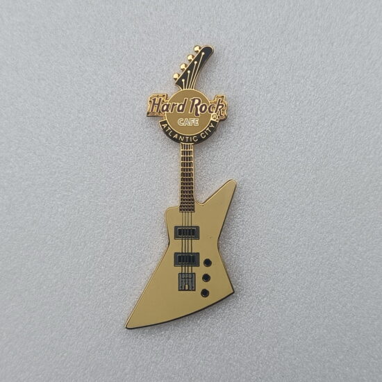 HRC Atlantic City Wall Guitar Series Pin - ESP Cream Explorer