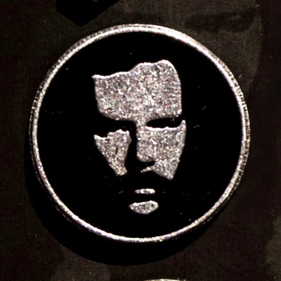 James' Face Enamel Pin