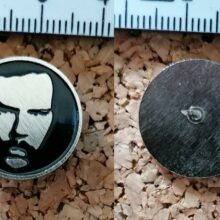 Second picture of X Second picture of James' Face Enamel Pin