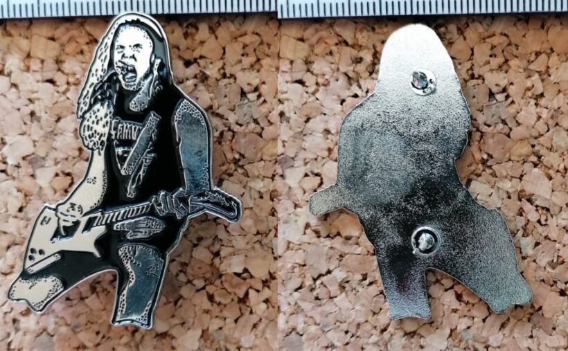 Second picture of X Second picture of James Hetfield Enamel Pin