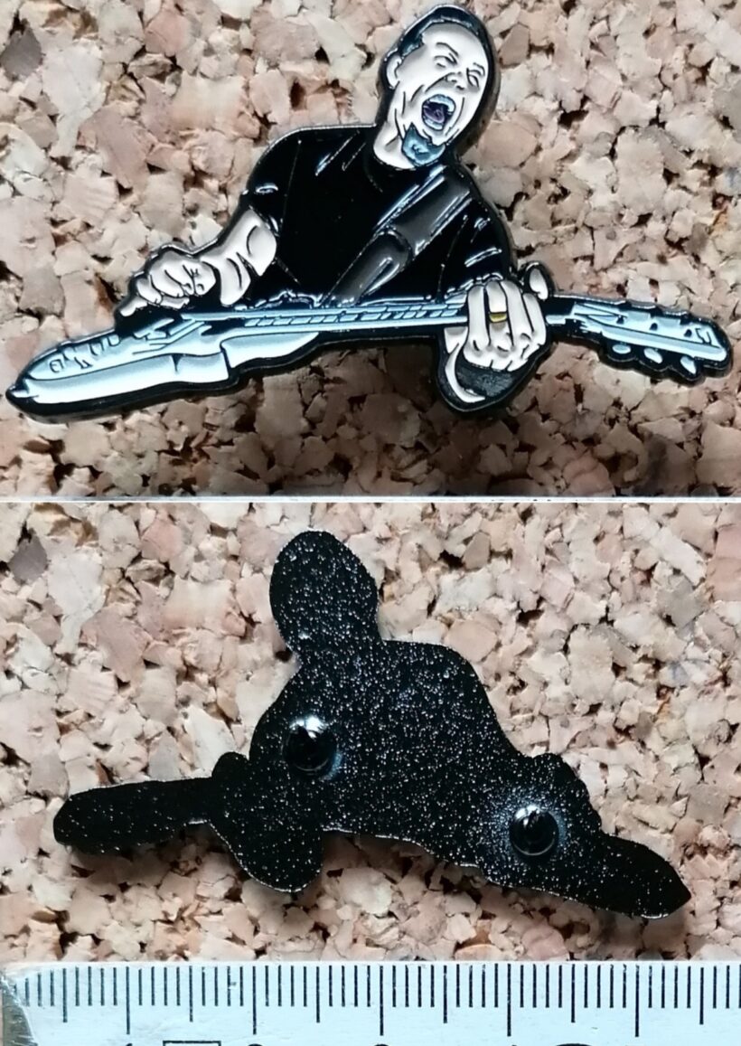 Second picture of X Second picture of James Hetfield Enamel Pin