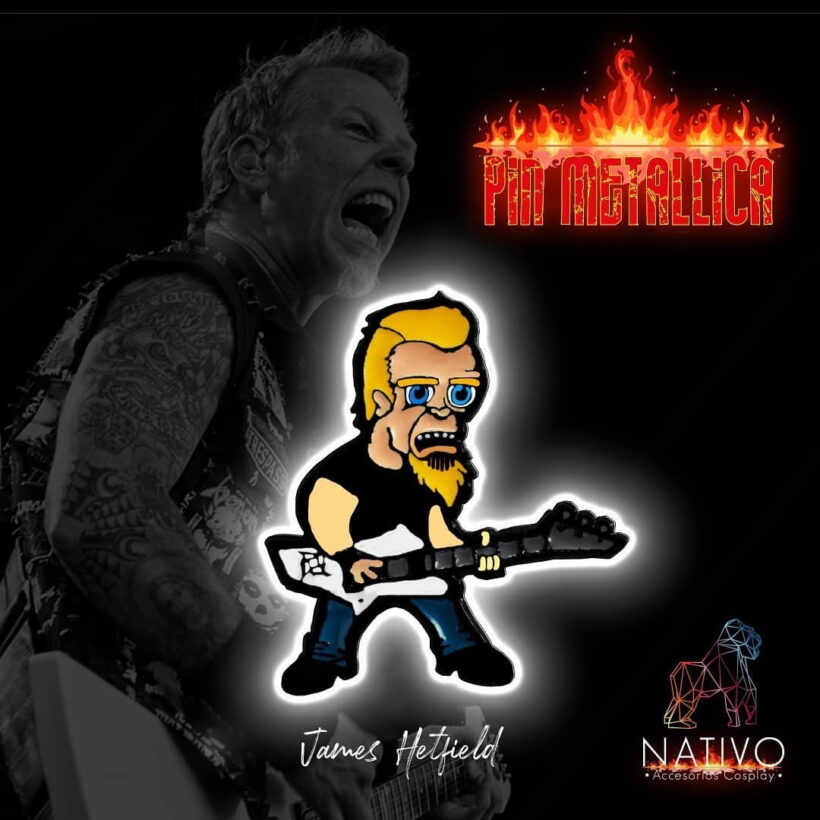 Ad used for James Hetfield Enamel Pin Ad used for James Hetfield Enamel Pin