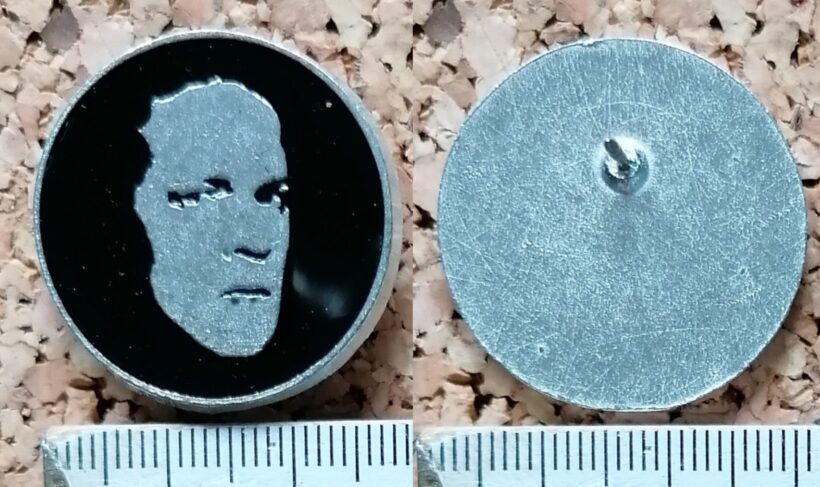 Second picture of Jason's Face Enamel Pin