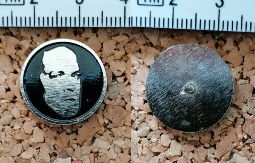 Second picture of Jason's Face Enamel Pin