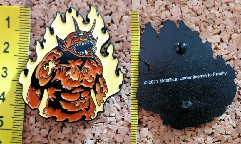 Second picture of Jump In The Fire Enamel Pin