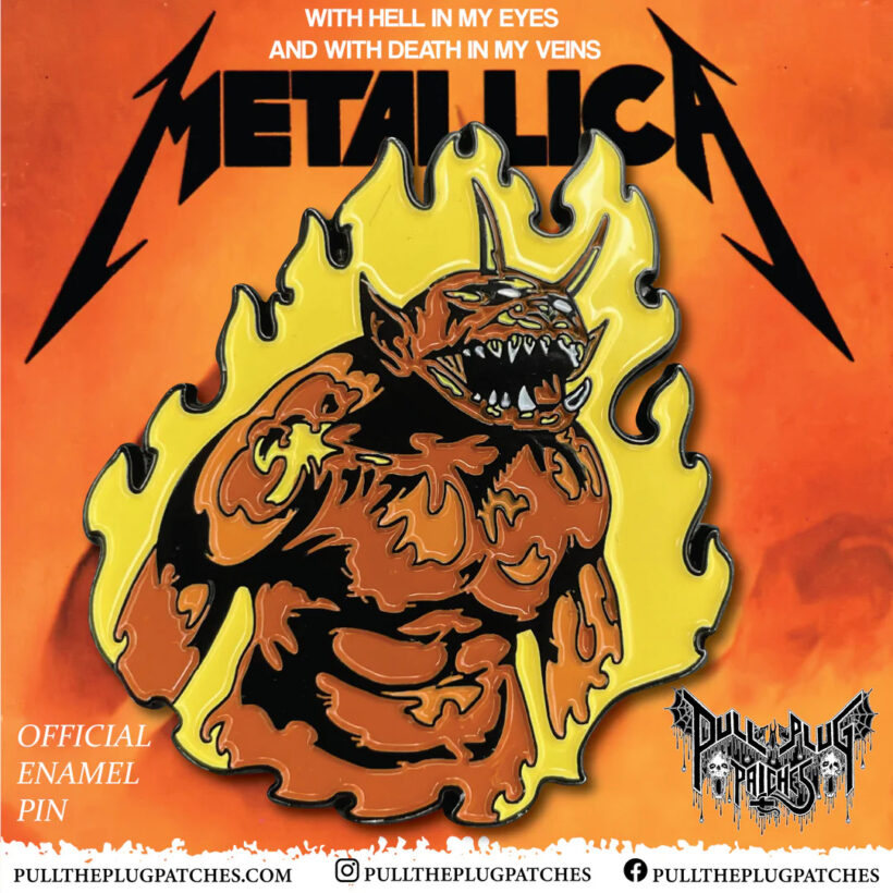 Ad used for Jump In The Fire Enamel Pin