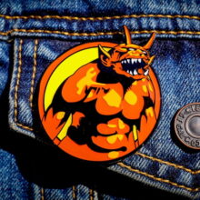 Jump In The Fire Enamel Pin Jump In The Fire Enamel Pin