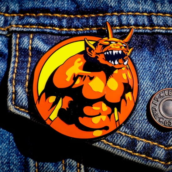 Jump In The Fire Enamel Pin